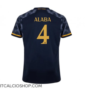 Real Madrid David Alaba #4 Seconda Maglia 2023-24 Manica Corta
